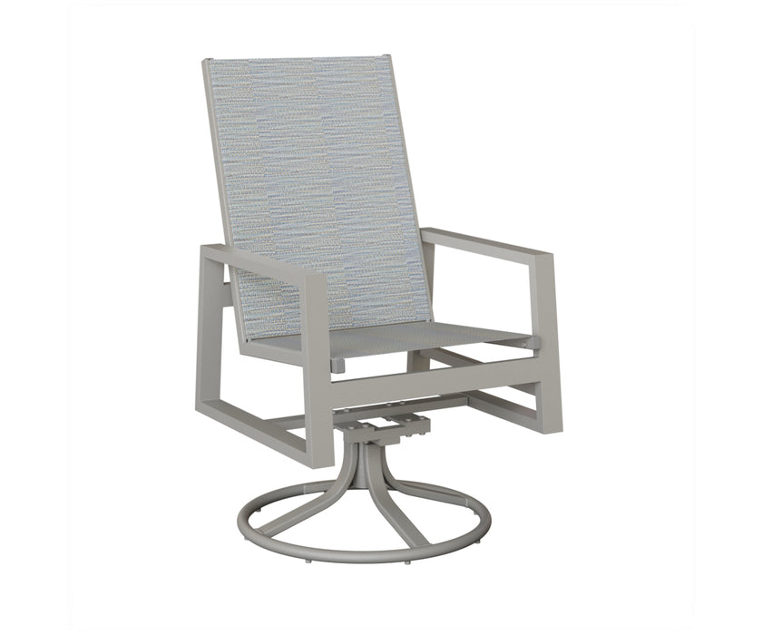 Berlin Gardens Vida High Back Swivel Rocker Dining Chair