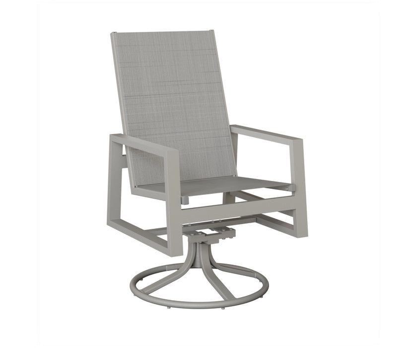 Berlin Gardens Vida High Back Swivel Rocker Dining Chair