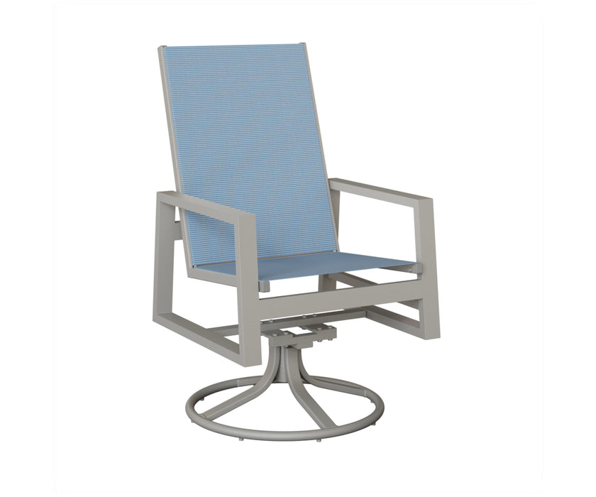Berlin Gardens Vida High Back Swivel Rocker Dining Chair