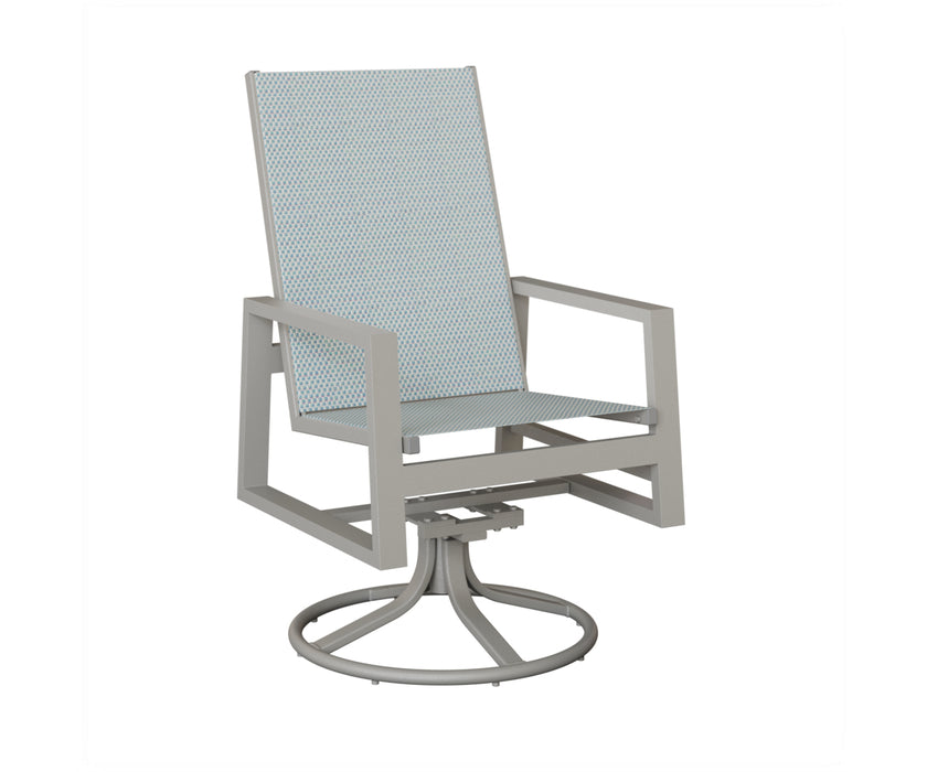Berlin Gardens Vida High Back Swivel Rocker Dining Chair