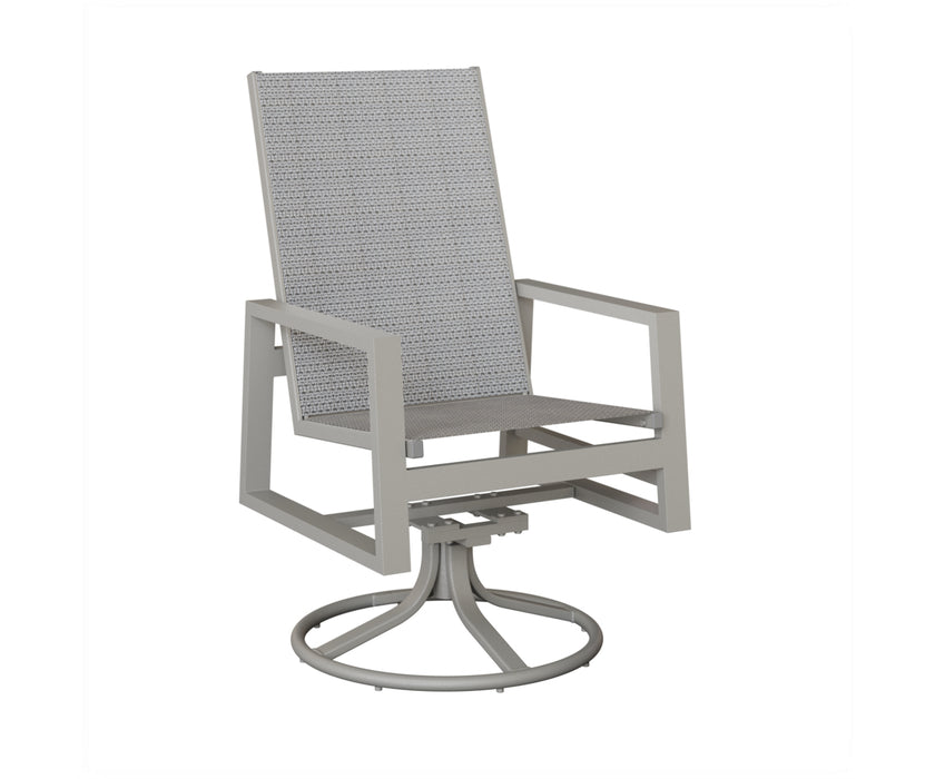 Berlin Gardens Vida High Back Swivel Rocker Dining Chair