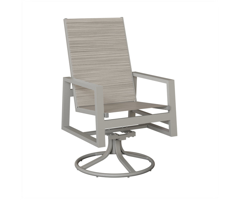 Berlin Gardens Vida High Back Swivel Rocker Dining Chair