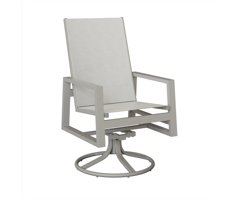 Berlin Gardens Vida High Back Swivel Rocker Dining Chair