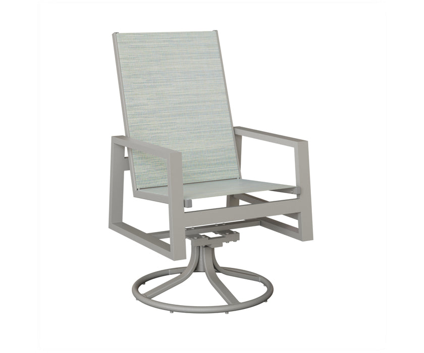 Berlin Gardens Vida High Back Swivel Rocker Dining Chair