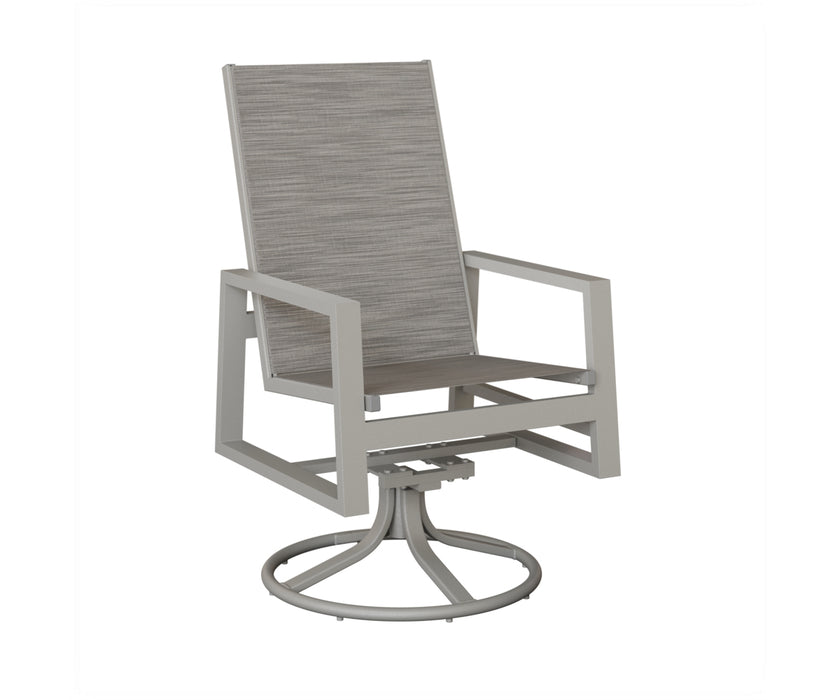 Berlin Gardens Vida High Back Swivel Rocker Dining Chair