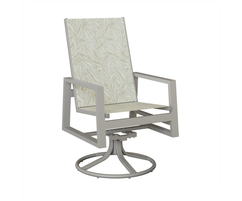 Berlin Gardens Vida High Back Swivel Rocker Dining Chair