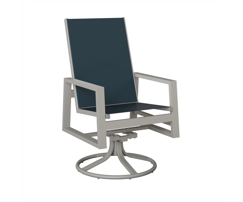 Berlin Gardens Vida High Back Swivel Rocker Dining Chair