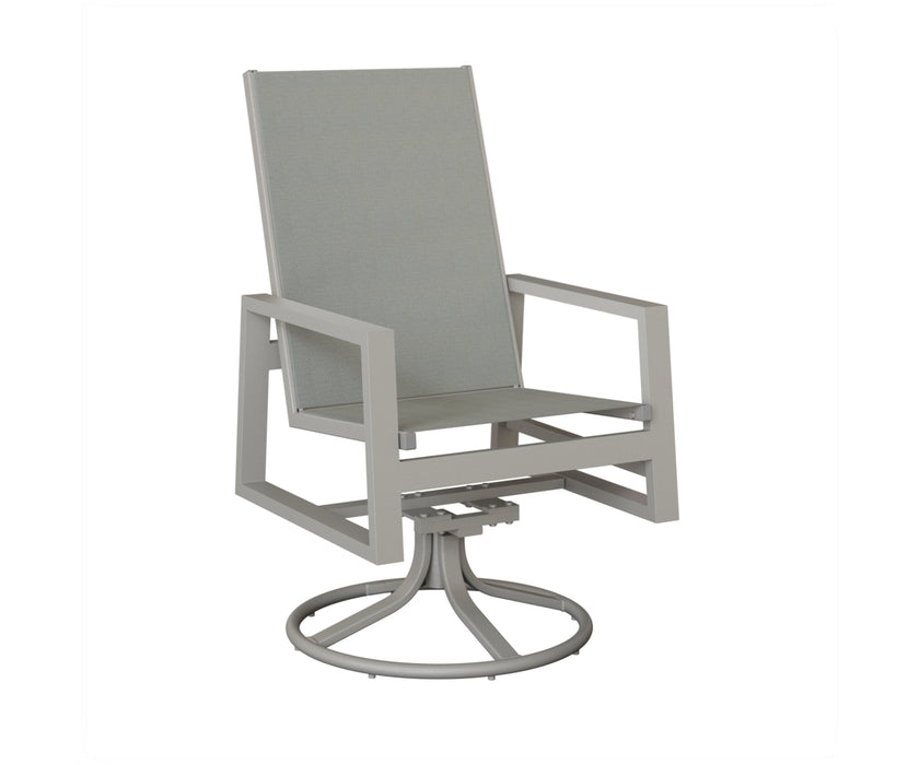 Berlin Gardens Vida High Back Swivel Rocker Dining Chair