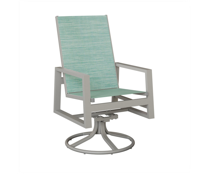 Berlin Gardens Vida High Back Swivel Rocker Dining Chair