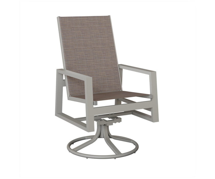 Berlin Gardens Vida High Back Swivel Rocker Dining Chair