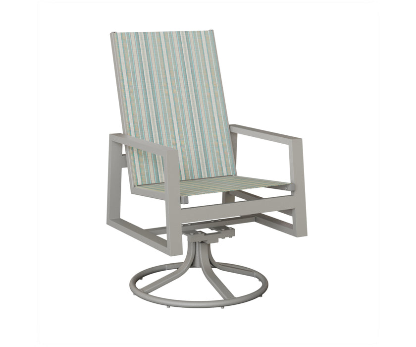 Berlin Gardens Vida High Back Swivel Rocker Dining Chair