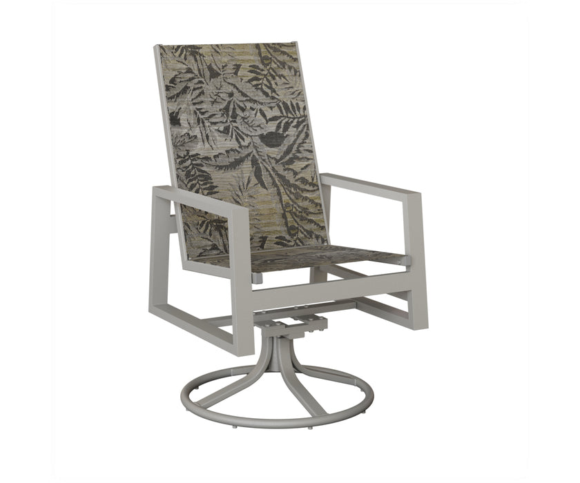 Berlin Gardens Vida High Back Swivel Rocker Dining Chair