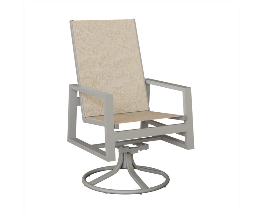 Berlin Gardens Vida High Back Swivel Rocker Dining Chair