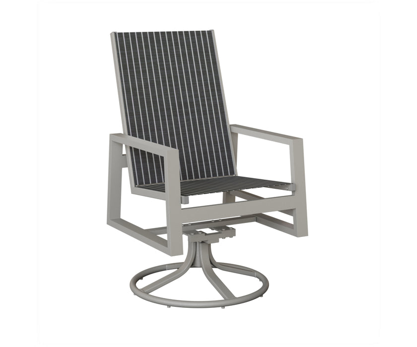 Berlin Gardens Vida High Back Swivel Rocker Dining Chair