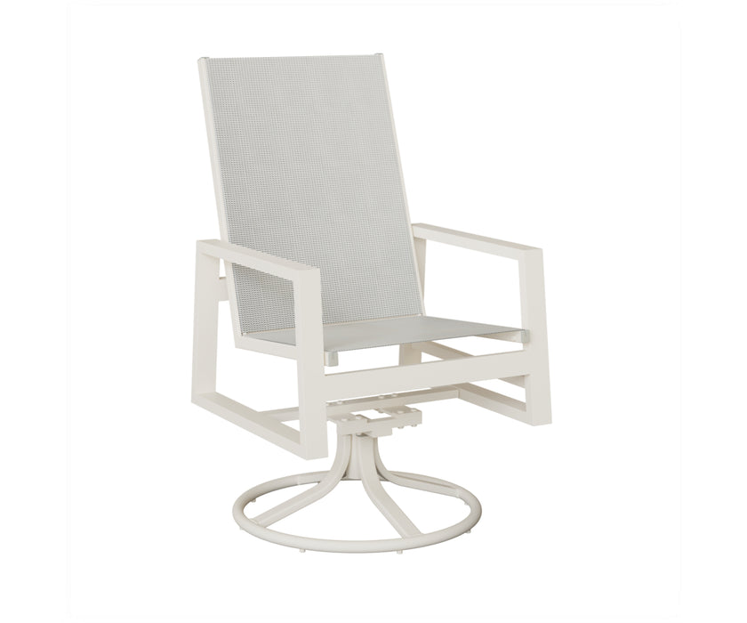 Berlin Gardens Vida High Back Swivel Rocker Dining Chair