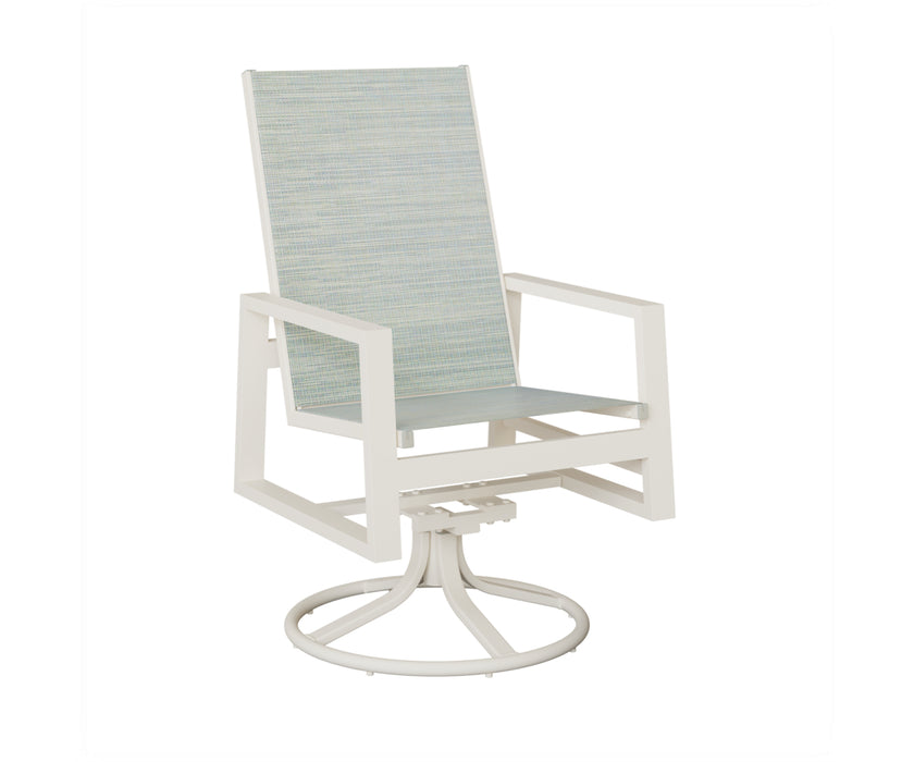 Berlin Gardens Vida High Back Swivel Rocker Dining Chair