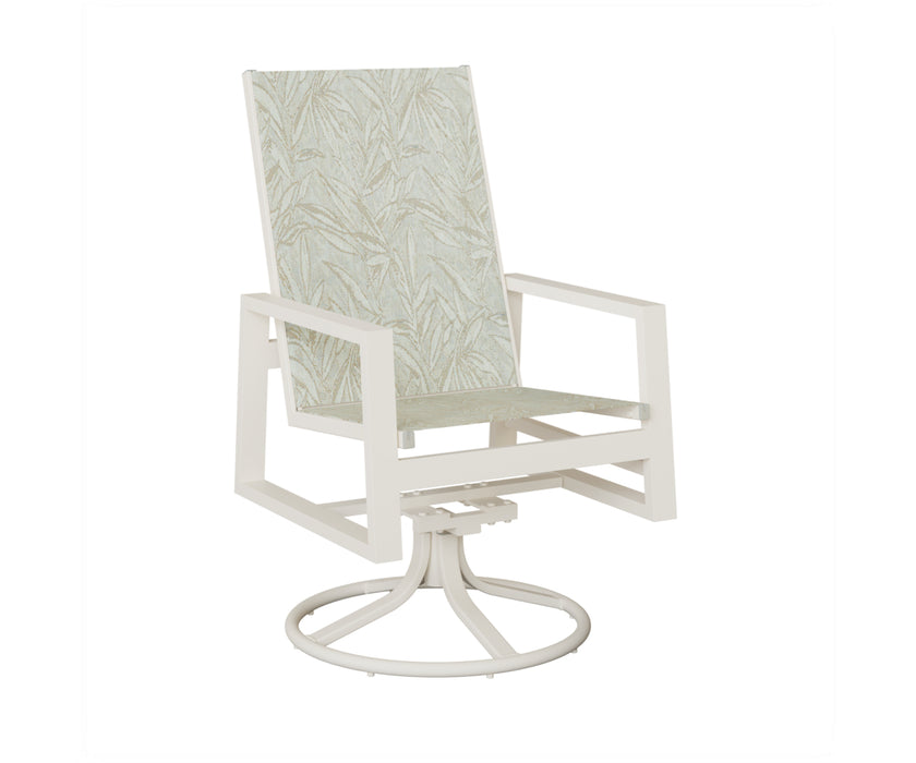 Berlin Gardens Vida High Back Swivel Rocker Dining Chair