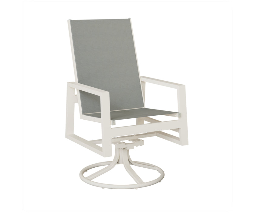 Berlin Gardens Vida High Back Swivel Rocker Dining Chair