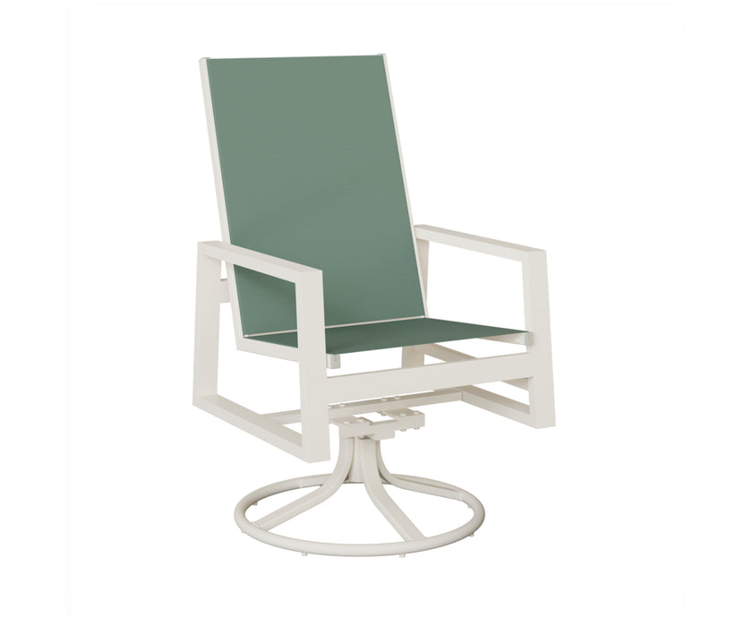 Berlin Gardens Vida High Back Swivel Rocker Dining Chair
