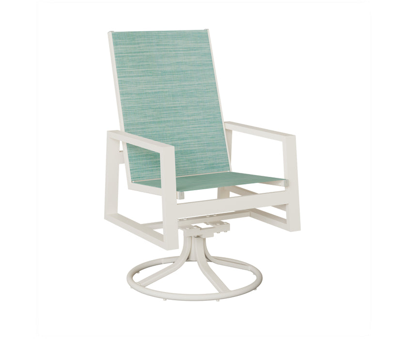 Berlin Gardens Vida High Back Swivel Rocker Dining Chair
