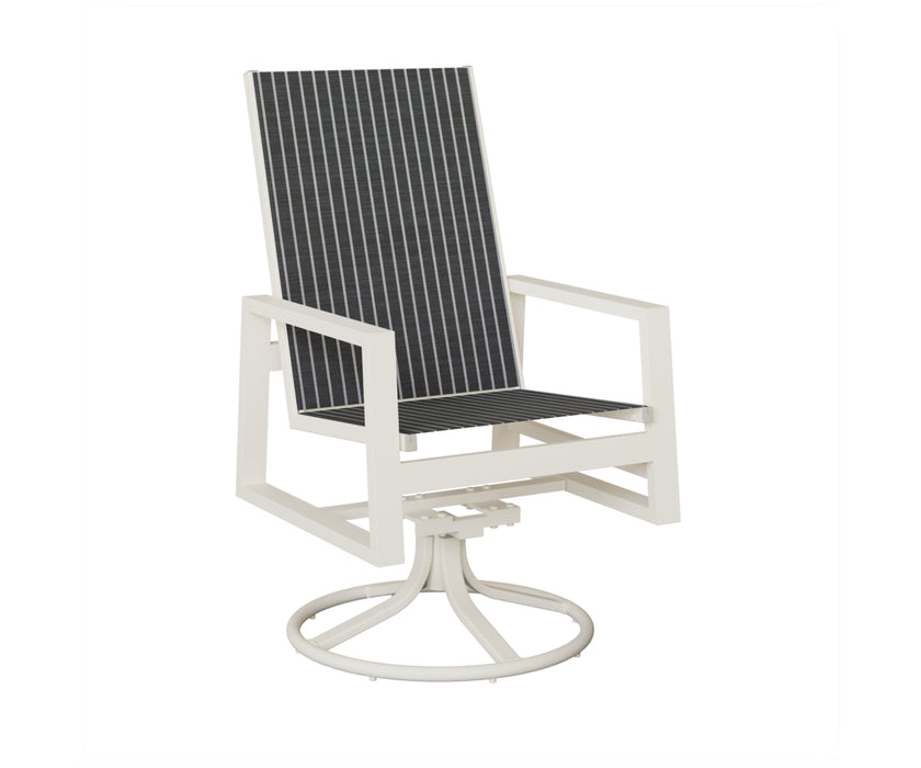 Berlin Gardens Vida High Back Swivel Rocker Dining Chair