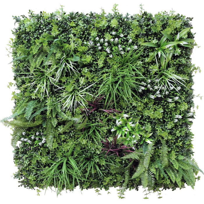 Luxury Tropical Vista Artificial Vertical Garden 40" x 40" 11SQ FT Commercial Grade UV Resistant