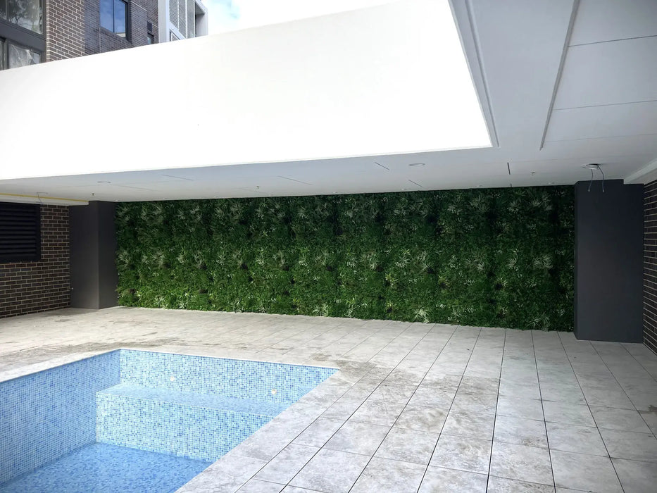 Luxury Tropical Vista Artificial Vertical Garden 40" x 40" 11SQ FT Commercial Grade UV Resistant