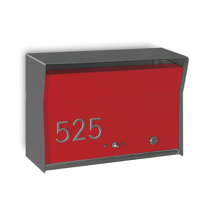 RetroBox Locking Wall Mounted Mailbox in COCONUT