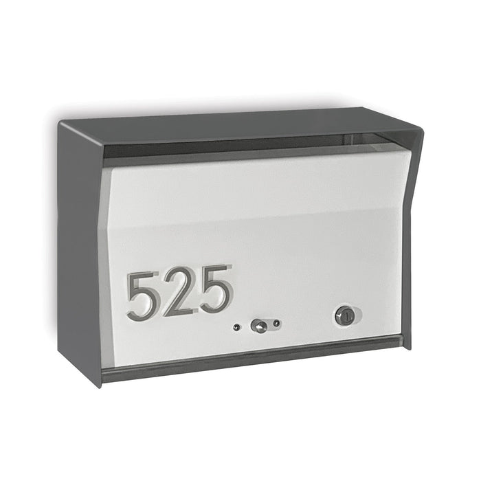 RetroBox Locking Wall Mounted Mailbox in COCONUT