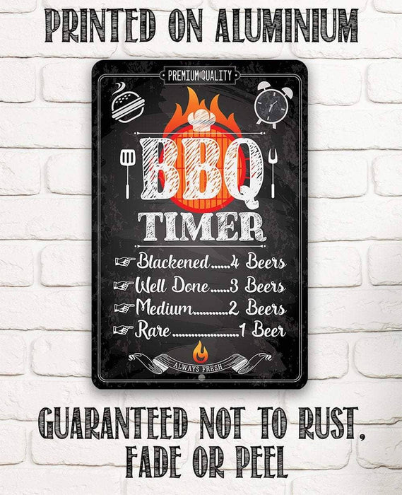 Barbecue Timer - Metal Sign