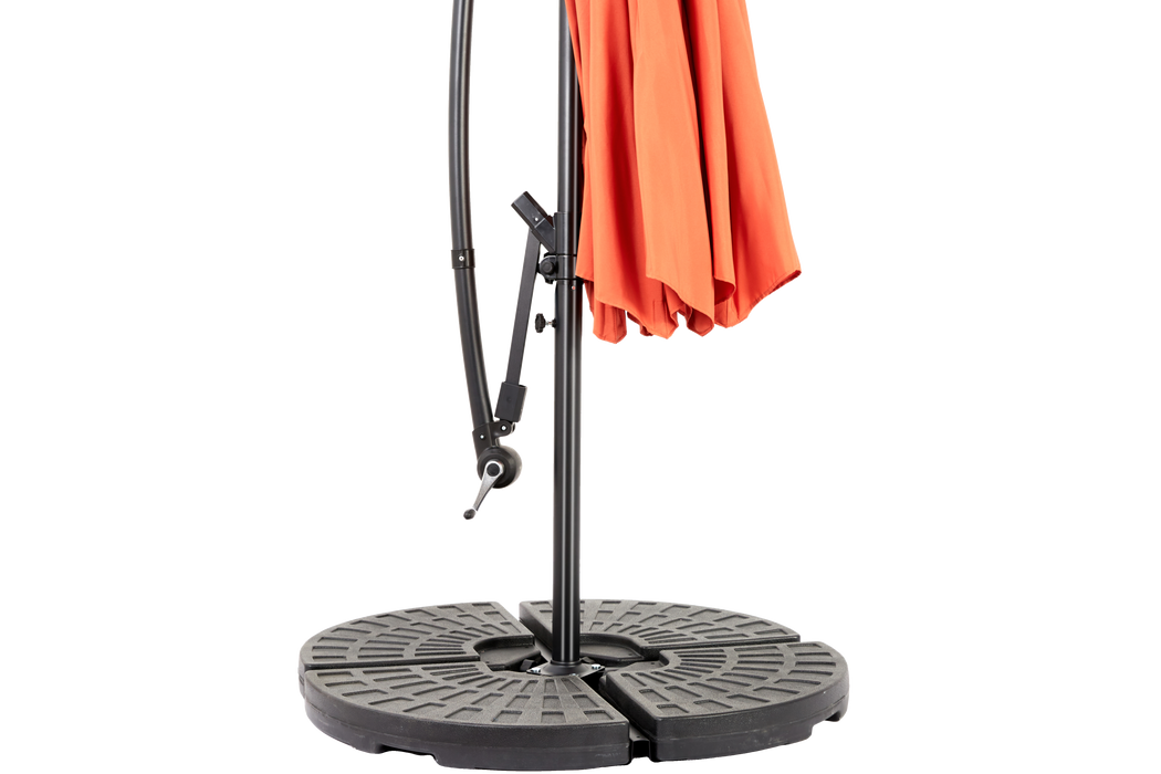 10ft Offset Hanging Market Patio Umbrella with Easy Tilt Adjustment
