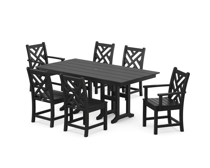 POLYWOOD Chippendale 7-Piece Farmhouse Dining Set