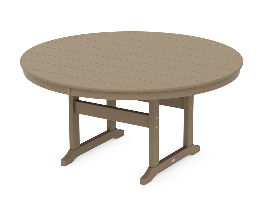 POLYWOOD® 60” Round Farmhouse Dining Table