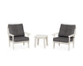 POLYWOOD Mission 3-Piece Deep Seating Set in Sand / Ash Charcoal