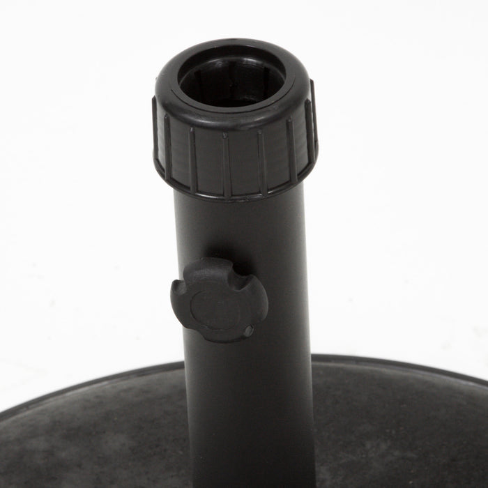 Stylish Concrete Umbrella Base with Iron Support Pole