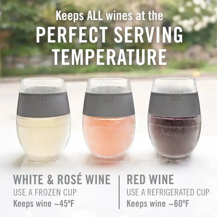 Wine FREEZE™ Insulated Cooling Cup - Translucent Ice Blue