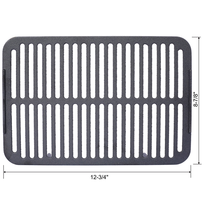 Oval Cast Iron Grill Outdoor Portable Charcoal Tabletop Skillet