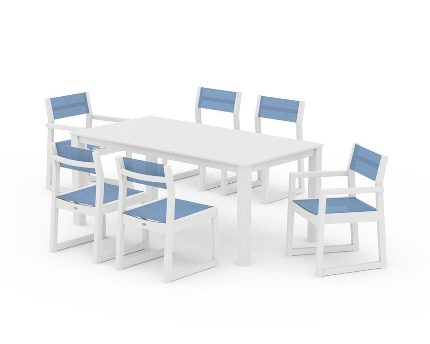 POLYWOOD® EDGE Sling 7-Piece Parsons Dining Set