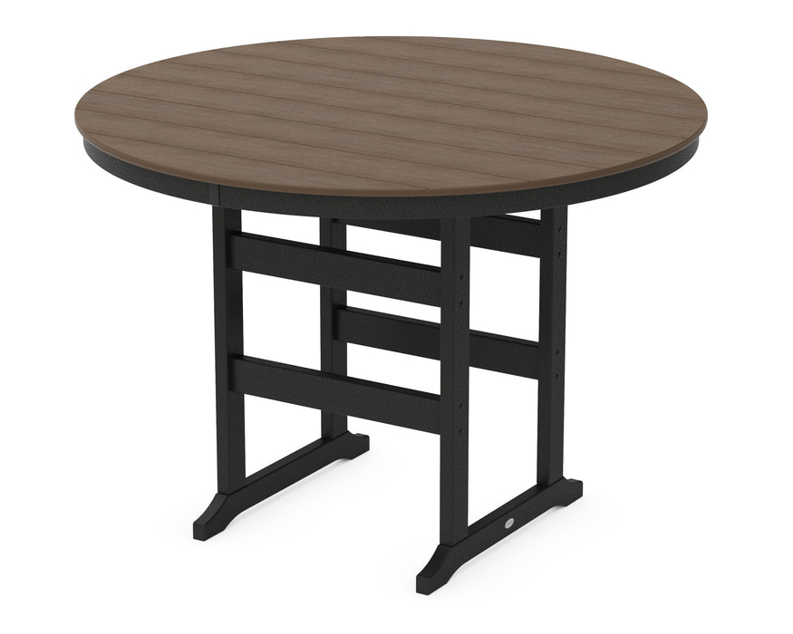 POLYWOOD® 60” Round Farmhouse Bar Table