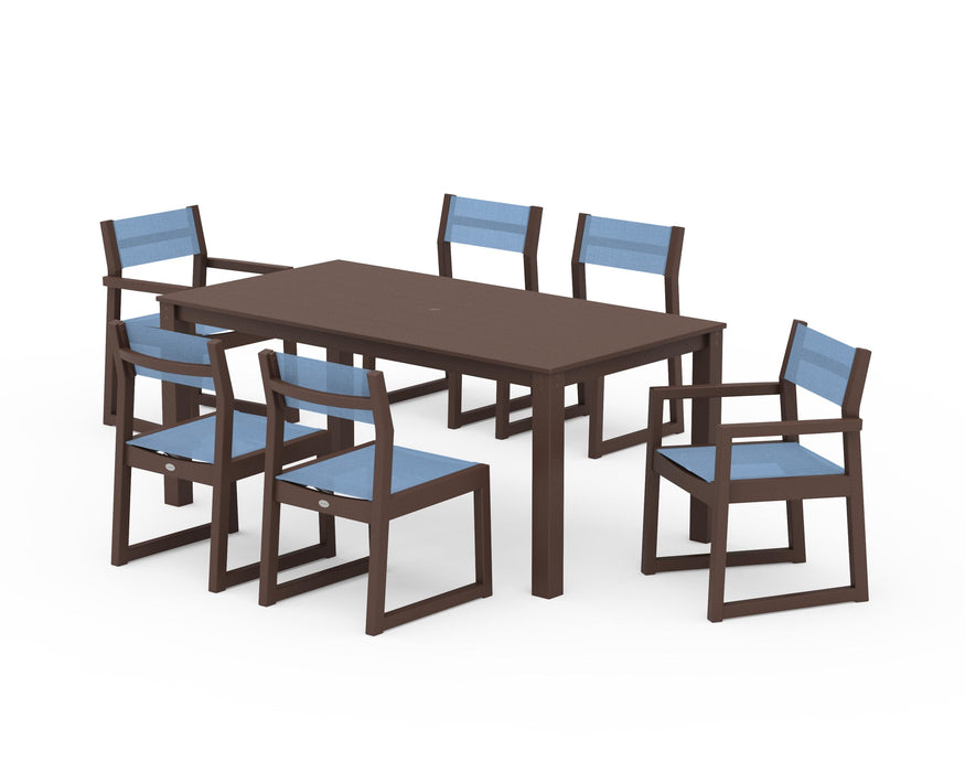 POLYWOOD® EDGE Sling 7-Piece Parsons Dining Set