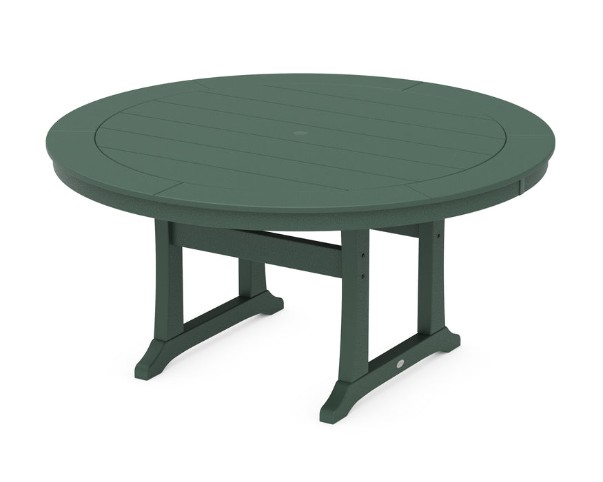 POLYWOOD® Nautical Trestle 60” Round Dining Table