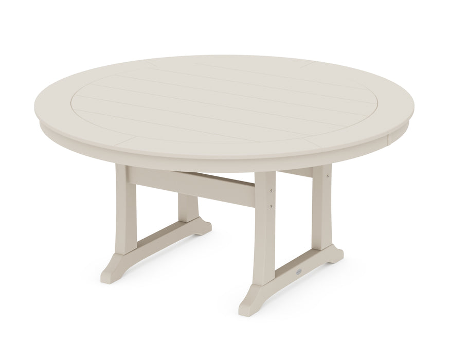POLYWOOD® Nautical Trestle 60” Round Dining Table