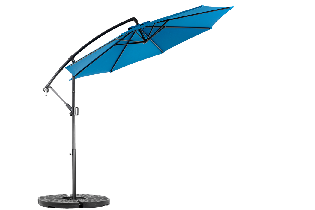 10ft Offset Hanging Market Patio Umbrella with Easy Tilt Adjustment