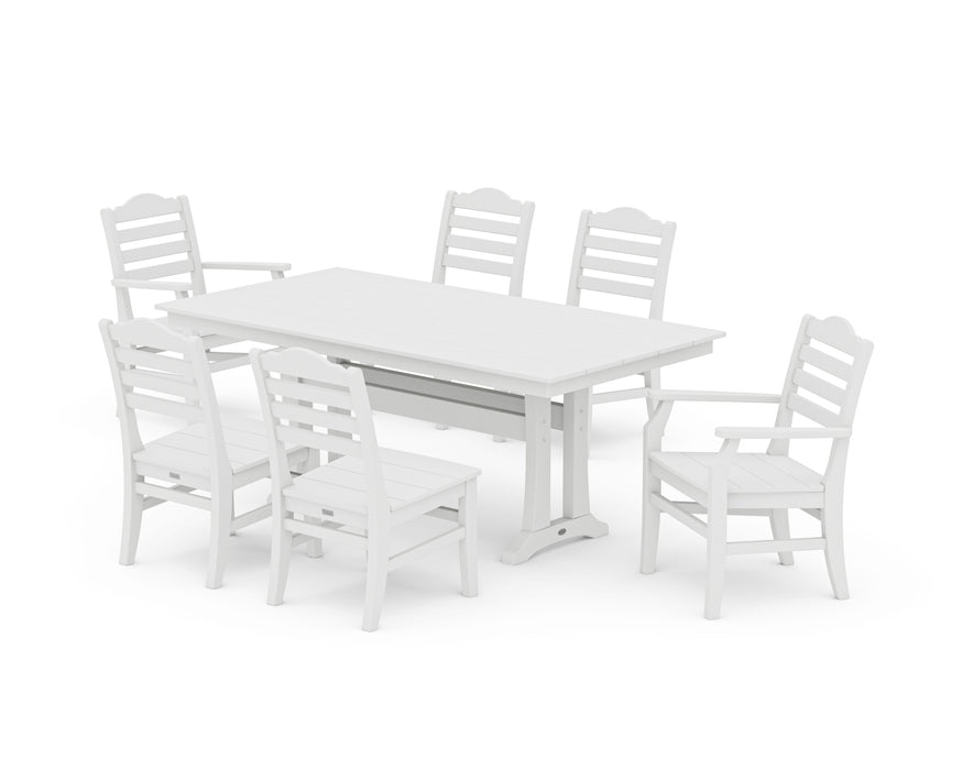 Draper James by POLYWOOD Savannah 7-Piece Farmhouse Dining Set with Trestle Legs