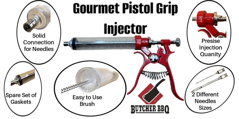 Gourmet Pistol Grip Meat Injector -50cc