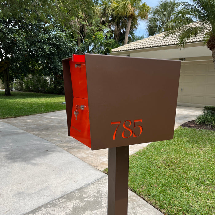 NEW! The UpTown Box Locking Package Dropbox  in COCONUT - Modern Mailbox