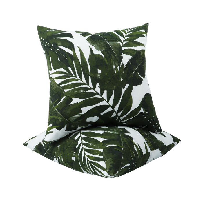 2 Pack Outdoor Waterproof Throw Pillows (18x18 Inch)