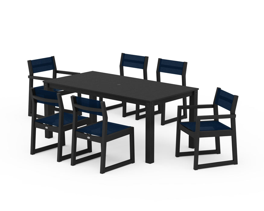 POLYWOOD® EDGE Sling 7-Piece Parsons Dining Set