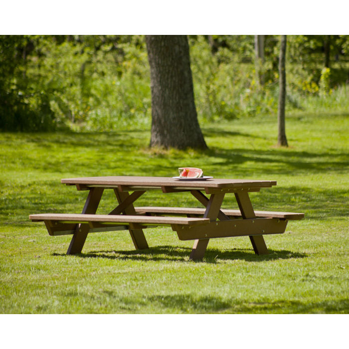 POLYWOOD Park 72" Picnic Table in