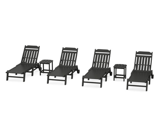 Country Living by POLYWOOD 6-Piece Chaise Set with Wheels